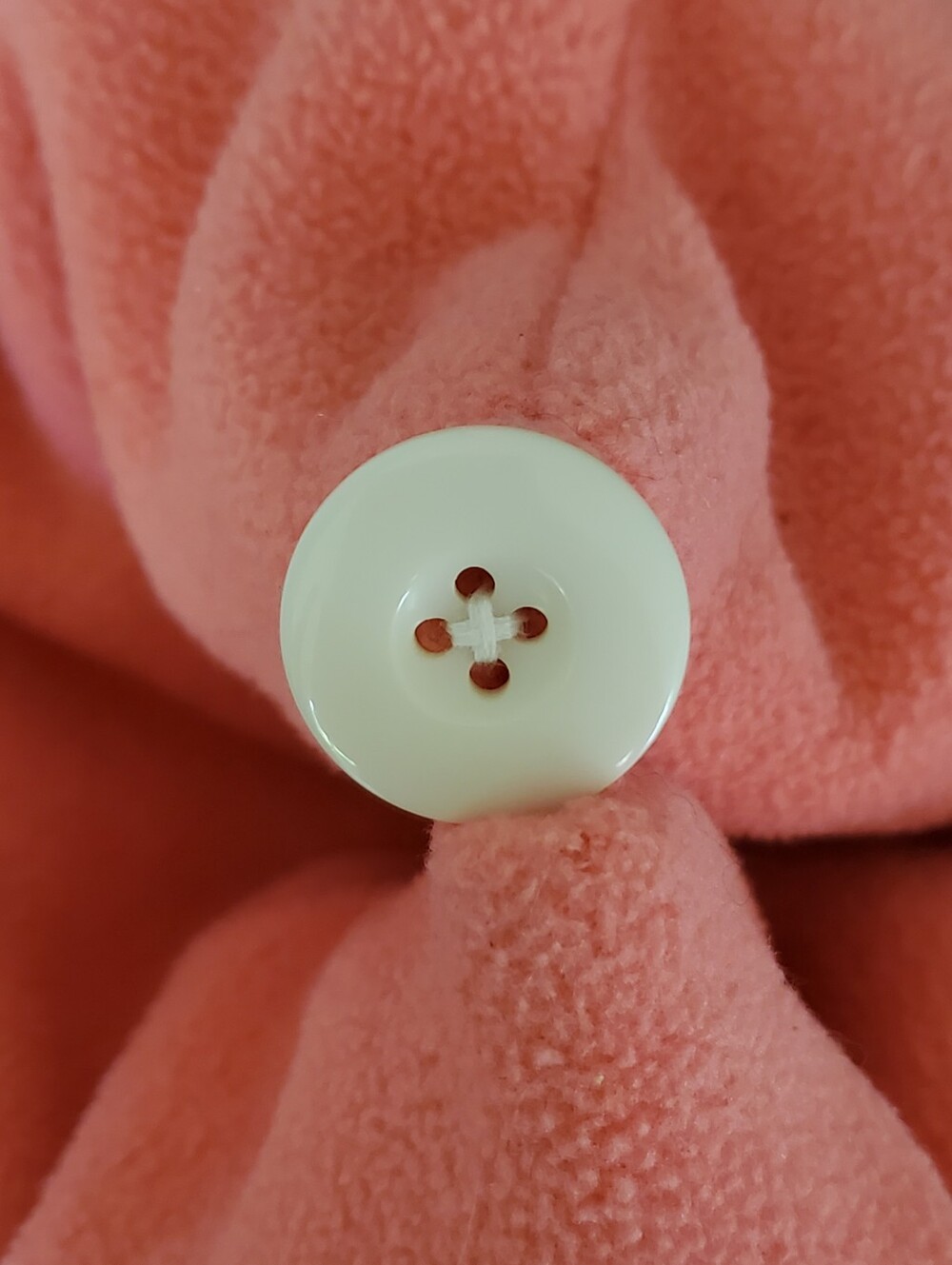 REI Kids Fleece Skull Cap Beanie Pink With White Flower Accent Retro - Picture 3 of 11